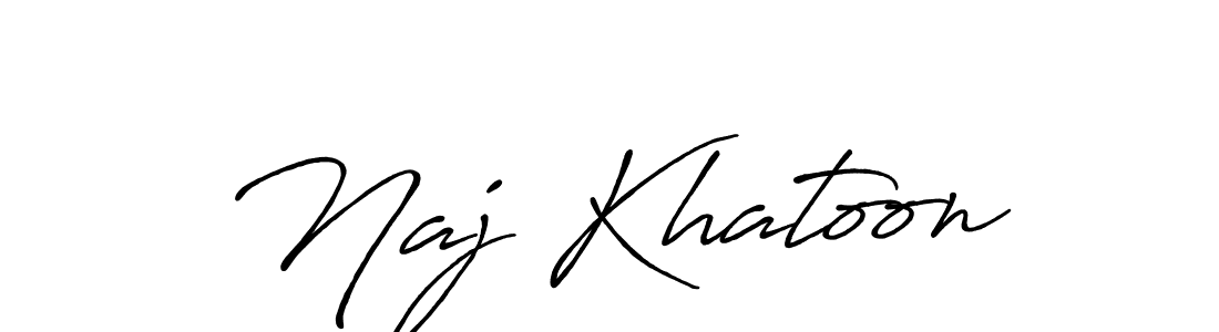 Use a signature maker to create a handwritten signature online. With this signature software, you can design (Antro_Vectra_Bolder) your own signature for name Naj Khatoon. Naj Khatoon signature style 7 images and pictures png