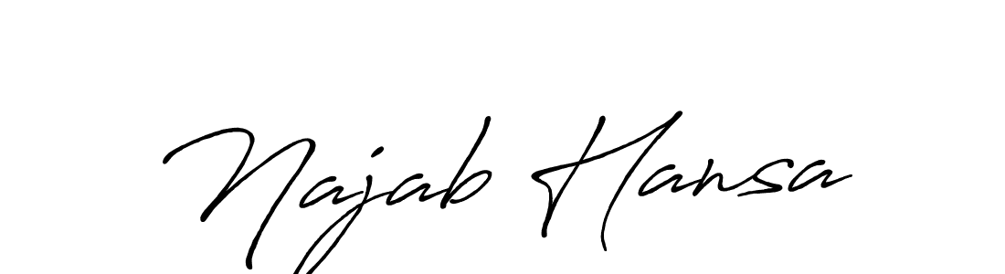 Also we have Najab Hansa name is the best signature style. Create professional handwritten signature collection using Antro_Vectra_Bolder autograph style. Najab Hansa signature style 7 images and pictures png