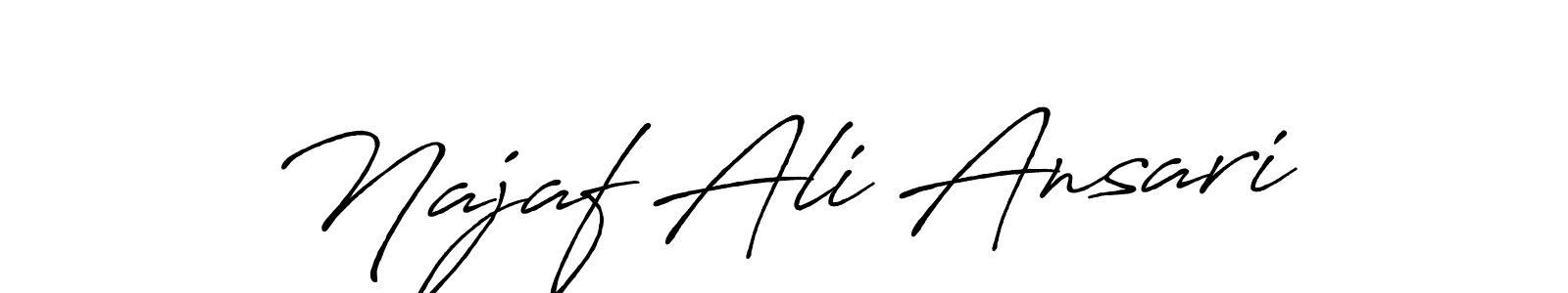 You should practise on your own different ways (Antro_Vectra_Bolder) to write your name (Najaf Ali Ansari) in signature. don't let someone else do it for you. Najaf Ali Ansari signature style 7 images and pictures png