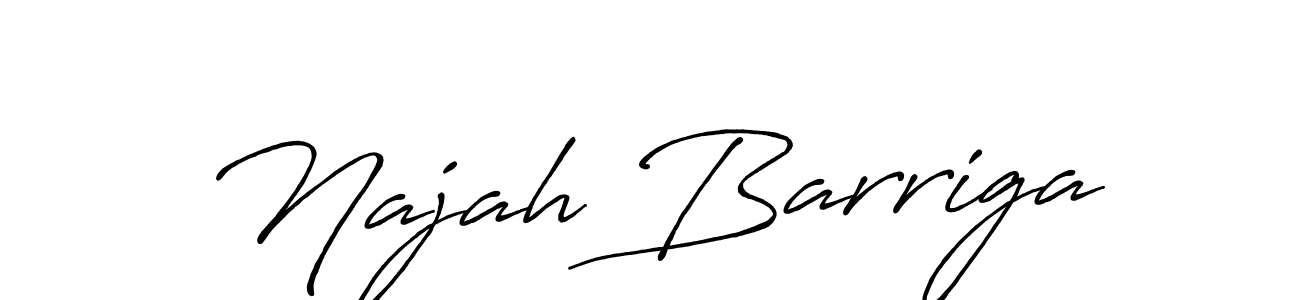 Use a signature maker to create a handwritten signature online. With this signature software, you can design (Antro_Vectra_Bolder) your own signature for name Najah Barriga. Najah Barriga signature style 7 images and pictures png