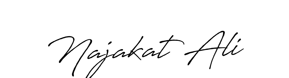 How to make Najakat Ali signature? Antro_Vectra_Bolder is a professional autograph style. Create handwritten signature for Najakat Ali name. Najakat Ali signature style 7 images and pictures png