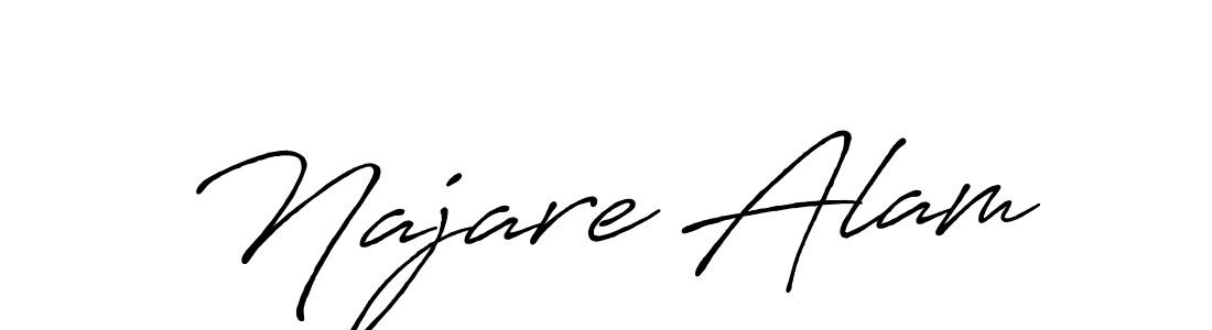 Najare Alam stylish signature style. Best Handwritten Sign (Antro_Vectra_Bolder) for my name. Handwritten Signature Collection Ideas for my name Najare Alam. Najare Alam signature style 7 images and pictures png