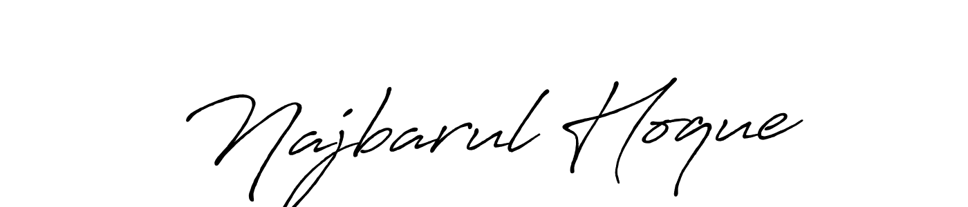 Also we have Najbarul Hoque name is the best signature style. Create professional handwritten signature collection using Antro_Vectra_Bolder autograph style. Najbarul Hoque signature style 7 images and pictures png