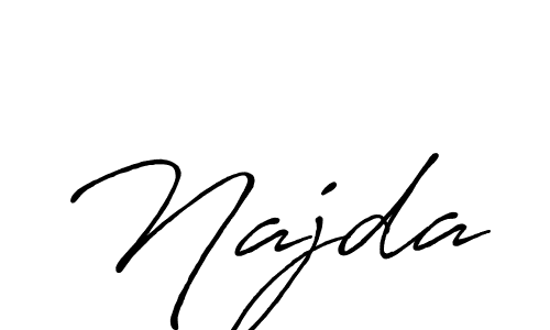 Also we have Najda name is the best signature style. Create professional handwritten signature collection using Antro_Vectra_Bolder autograph style. Najda signature style 7 images and pictures png