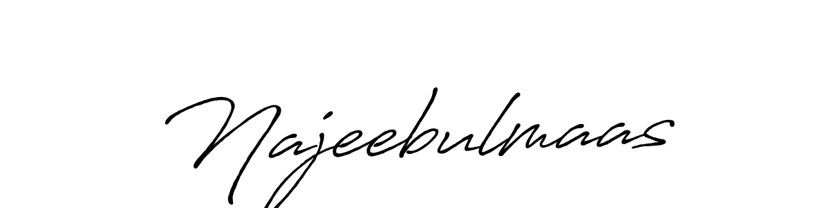 Make a short Najeebulmaas signature style. Manage your documents anywhere anytime using Antro_Vectra_Bolder. Create and add eSignatures, submit forms, share and send files easily. Najeebulmaas signature style 7 images and pictures png