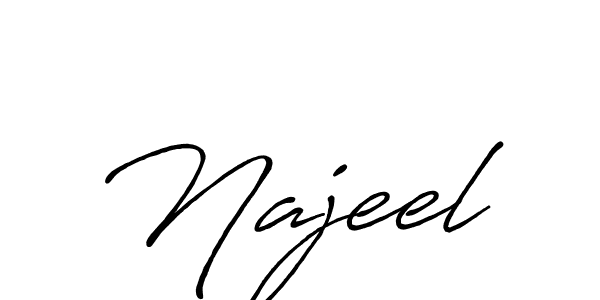 Also You can easily find your signature by using the search form. We will create Najeel name handwritten signature images for you free of cost using Antro_Vectra_Bolder sign style. Najeel signature style 7 images and pictures png