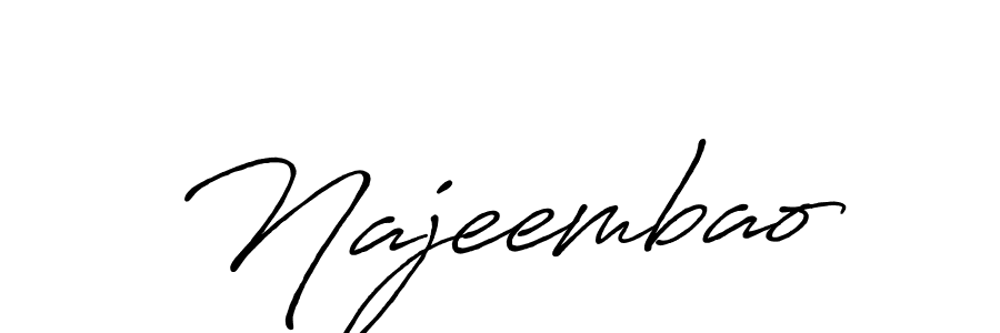 Similarly Antro_Vectra_Bolder is the best handwritten signature design. Signature creator online .You can use it as an online autograph creator for name Najeembao. Najeembao signature style 7 images and pictures png