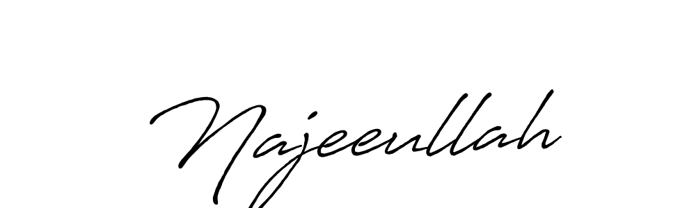 Also we have Najeeullah name is the best signature style. Create professional handwritten signature collection using Antro_Vectra_Bolder autograph style. Najeeullah signature style 7 images and pictures png