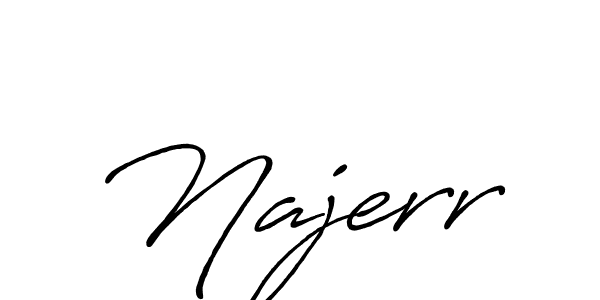 Also we have Najerr name is the best signature style. Create professional handwritten signature collection using Antro_Vectra_Bolder autograph style. Najerr signature style 7 images and pictures png