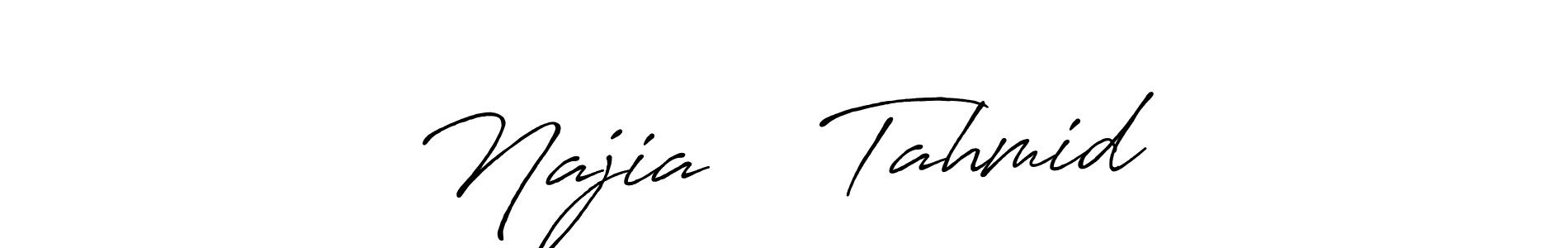 Najia ❤️ Tahmid stylish signature style. Best Handwritten Sign (Antro_Vectra_Bolder) for my name. Handwritten Signature Collection Ideas for my name Najia ❤️ Tahmid. Najia ❤️ Tahmid signature style 7 images and pictures png