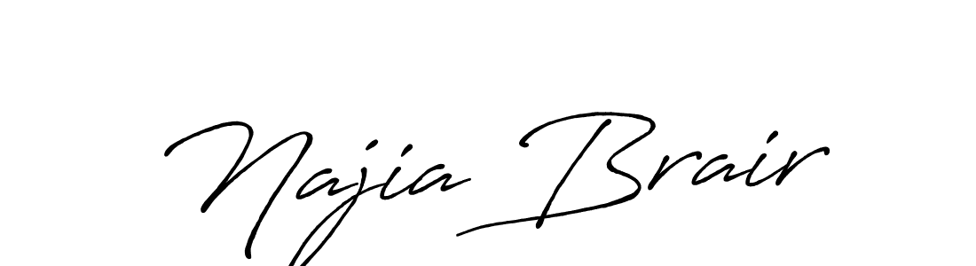 Make a beautiful signature design for name Najia Brair. Use this online signature maker to create a handwritten signature for free. Najia Brair signature style 7 images and pictures png
