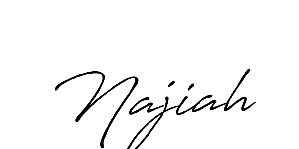 You should practise on your own different ways (Antro_Vectra_Bolder) to write your name (Najiah) in signature. don't let someone else do it for you. Najiah signature style 7 images and pictures png
