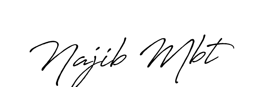 Antro_Vectra_Bolder is a professional signature style that is perfect for those who want to add a touch of class to their signature. It is also a great choice for those who want to make their signature more unique. Get Najib Mbt name to fancy signature for free. Najib Mbt signature style 7 images and pictures png