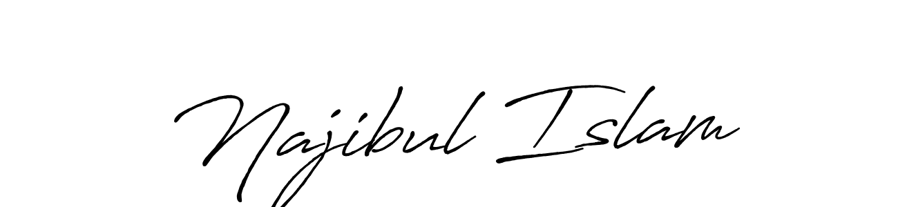The best way (Antro_Vectra_Bolder) to make a short signature is to pick only two or three words in your name. The name Najibul Islam include a total of six letters. For converting this name. Najibul Islam signature style 7 images and pictures png