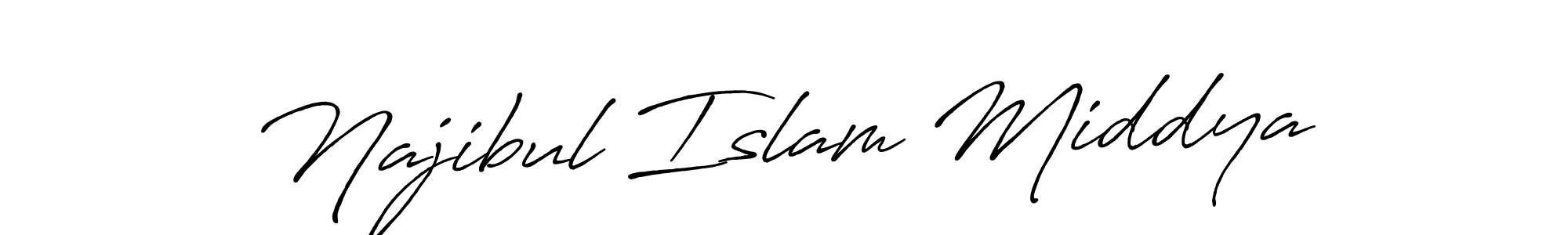 Also we have Najibul Islam Middya name is the best signature style. Create professional handwritten signature collection using Antro_Vectra_Bolder autograph style. Najibul Islam Middya signature style 7 images and pictures png