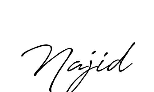 if you are searching for the best signature style for your name Najid. so please give up your signature search. here we have designed multiple signature styles  using Antro_Vectra_Bolder. Najid signature style 7 images and pictures png