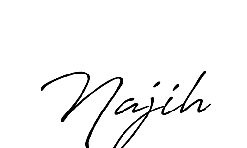 How to make Najih signature? Antro_Vectra_Bolder is a professional autograph style. Create handwritten signature for Najih name. Najih signature style 7 images and pictures png