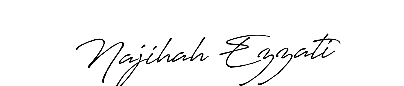 Make a short Najihah Ezzati signature style. Manage your documents anywhere anytime using Antro_Vectra_Bolder. Create and add eSignatures, submit forms, share and send files easily. Najihah Ezzati signature style 7 images and pictures png