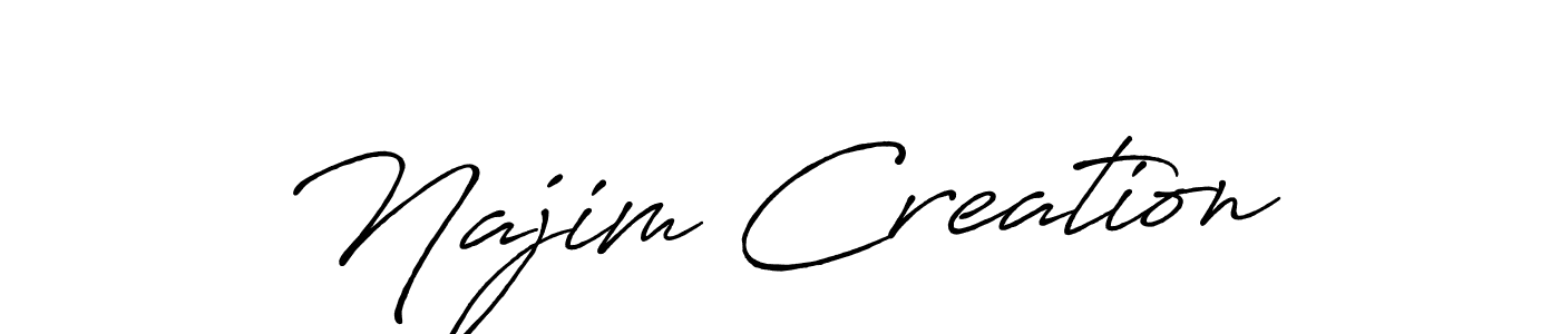 Here are the top 10 professional signature styles for the name Najim Creation. These are the best autograph styles you can use for your name. Najim Creation signature style 7 images and pictures png