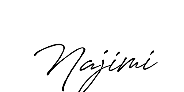 Similarly Antro_Vectra_Bolder is the best handwritten signature design. Signature creator online .You can use it as an online autograph creator for name Najimi. Najimi signature style 7 images and pictures png