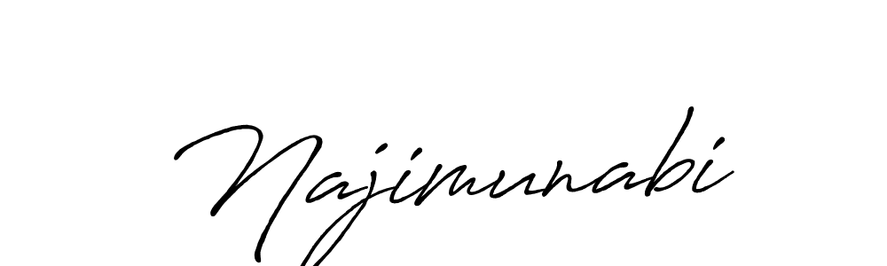 Also You can easily find your signature by using the search form. We will create Najimunabi name handwritten signature images for you free of cost using Antro_Vectra_Bolder sign style. Najimunabi signature style 7 images and pictures png
