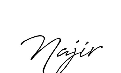 It looks lik you need a new signature style for name Najir. Design unique handwritten (Antro_Vectra_Bolder) signature with our free signature maker in just a few clicks. Najir signature style 7 images and pictures png