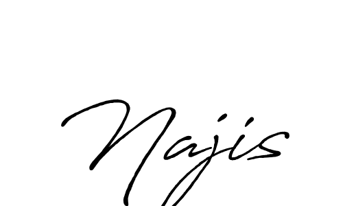 Create a beautiful signature design for name Najis. With this signature (Antro_Vectra_Bolder) fonts, you can make a handwritten signature for free. Najis signature style 7 images and pictures png