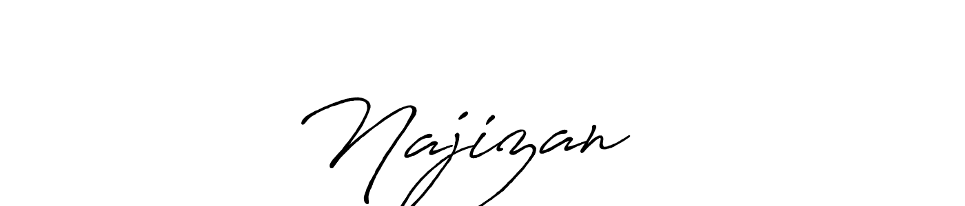How to make Najizan ❤️ signature? Antro_Vectra_Bolder is a professional autograph style. Create handwritten signature for Najizan ❤️ name. Najizan ❤️ signature style 7 images and pictures png