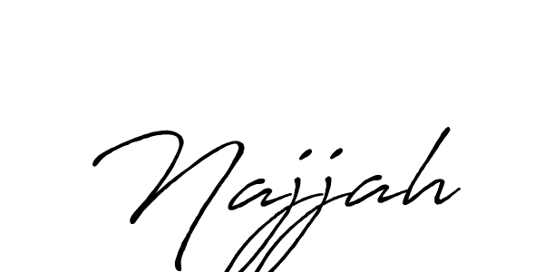 Design your own signature with our free online signature maker. With this signature software, you can create a handwritten (Antro_Vectra_Bolder) signature for name Najjah. Najjah signature style 7 images and pictures png