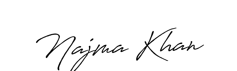 if you are searching for the best signature style for your name Najma Khan. so please give up your signature search. here we have designed multiple signature styles  using Antro_Vectra_Bolder. Najma Khan signature style 7 images and pictures png