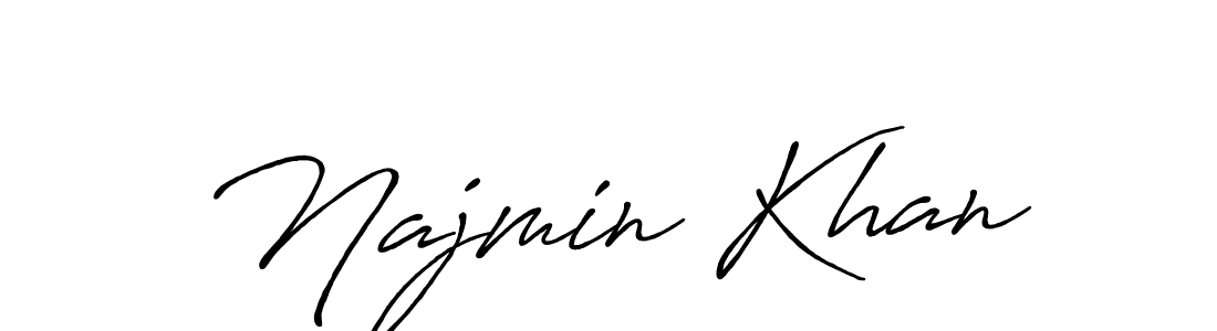 The best way (Antro_Vectra_Bolder) to make a short signature is to pick only two or three words in your name. The name Najmin Khan include a total of six letters. For converting this name. Najmin Khan signature style 7 images and pictures png