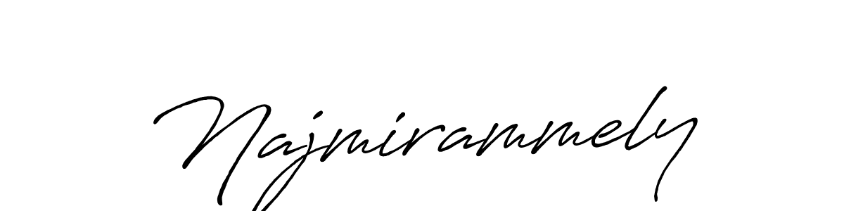 if you are searching for the best signature style for your name Najmirammely. so please give up your signature search. here we have designed multiple signature styles  using Antro_Vectra_Bolder. Najmirammely signature style 7 images and pictures png