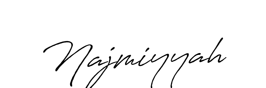 Also we have Najmiyyah name is the best signature style. Create professional handwritten signature collection using Antro_Vectra_Bolder autograph style. Najmiyyah signature style 7 images and pictures png