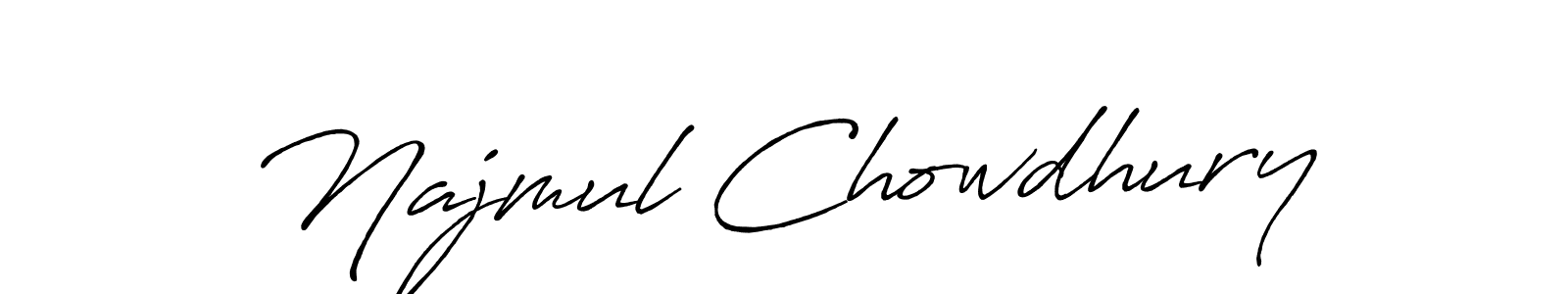 Antro_Vectra_Bolder is a professional signature style that is perfect for those who want to add a touch of class to their signature. It is also a great choice for those who want to make their signature more unique. Get Najmul Chowdhury name to fancy signature for free. Najmul Chowdhury signature style 7 images and pictures png