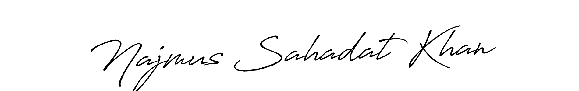Make a short Najmus Sahadat Khan signature style. Manage your documents anywhere anytime using Antro_Vectra_Bolder. Create and add eSignatures, submit forms, share and send files easily. Najmus Sahadat Khan signature style 7 images and pictures png