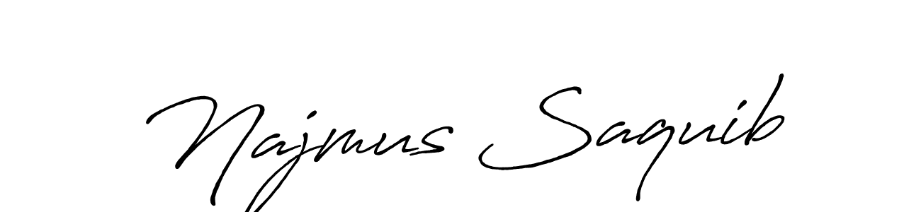 The best way (Antro_Vectra_Bolder) to make a short signature is to pick only two or three words in your name. The name Najmus Saquib include a total of six letters. For converting this name. Najmus Saquib signature style 7 images and pictures png