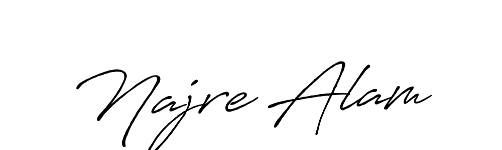 Also we have Najre Alam name is the best signature style. Create professional handwritten signature collection using Antro_Vectra_Bolder autograph style. Najre Alam signature style 7 images and pictures png