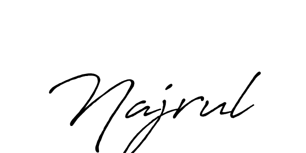 It looks lik you need a new signature style for name Najrul. Design unique handwritten (Antro_Vectra_Bolder) signature with our free signature maker in just a few clicks. Najrul signature style 7 images and pictures png