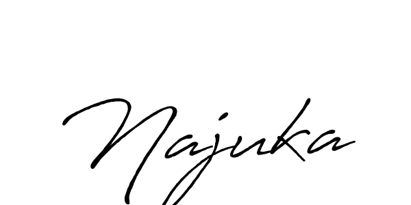 Make a beautiful signature design for name Najuka. Use this online signature maker to create a handwritten signature for free. Najuka signature style 7 images and pictures png