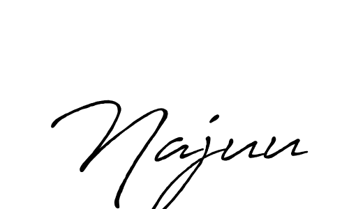 Create a beautiful signature design for name Najuu. With this signature (Antro_Vectra_Bolder) fonts, you can make a handwritten signature for free. Najuu signature style 7 images and pictures png