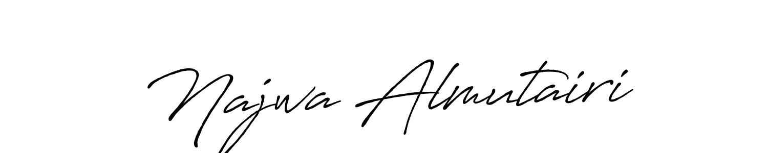 Once you've used our free online signature maker to create your best signature Antro_Vectra_Bolder style, it's time to enjoy all of the benefits that Najwa Almutairi name signing documents. Najwa Almutairi signature style 7 images and pictures png