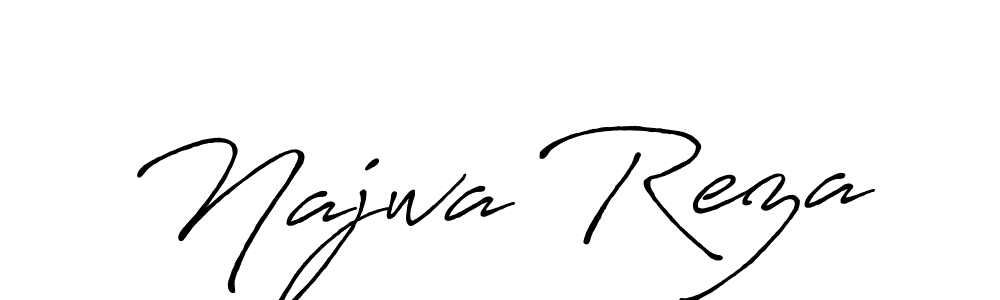 if you are searching for the best signature style for your name Najwa Reza. so please give up your signature search. here we have designed multiple signature styles  using Antro_Vectra_Bolder. Najwa Reza signature style 7 images and pictures png