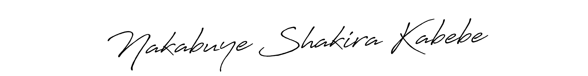 Use a signature maker to create a handwritten signature online. With this signature software, you can design (Antro_Vectra_Bolder) your own signature for name Nakabuye Shakira Kabebe. Nakabuye Shakira Kabebe signature style 7 images and pictures png