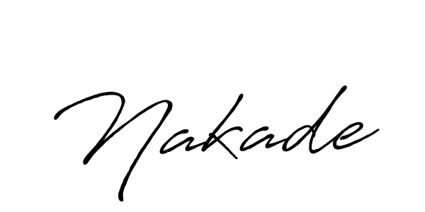 Create a beautiful signature design for name Nakade. With this signature (Antro_Vectra_Bolder) fonts, you can make a handwritten signature for free. Nakade signature style 7 images and pictures png