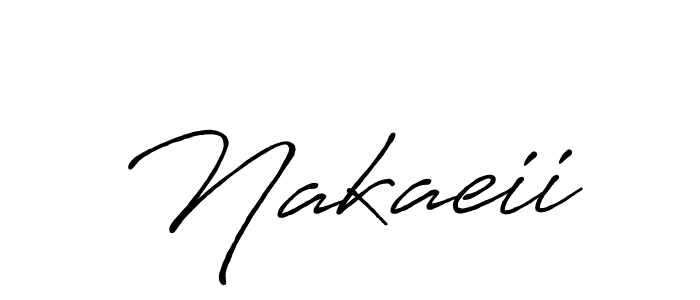 Design your own signature with our free online signature maker. With this signature software, you can create a handwritten (Antro_Vectra_Bolder) signature for name Nakaeii. Nakaeii signature style 7 images and pictures png