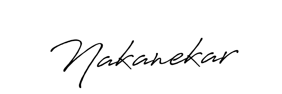 Design your own signature with our free online signature maker. With this signature software, you can create a handwritten (Antro_Vectra_Bolder) signature for name Nakanekar. Nakanekar signature style 7 images and pictures png