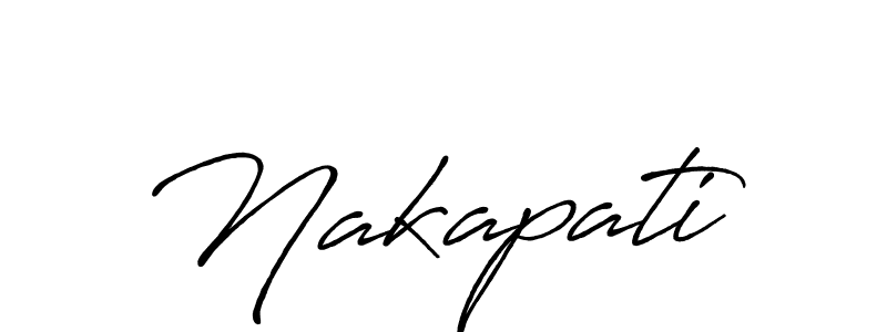 Design your own signature with our free online signature maker. With this signature software, you can create a handwritten (Antro_Vectra_Bolder) signature for name Nakapati. Nakapati signature style 7 images and pictures png