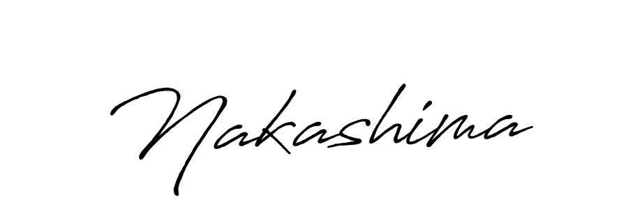 Create a beautiful signature design for name Nakashima. With this signature (Antro_Vectra_Bolder) fonts, you can make a handwritten signature for free. Nakashima signature style 7 images and pictures png