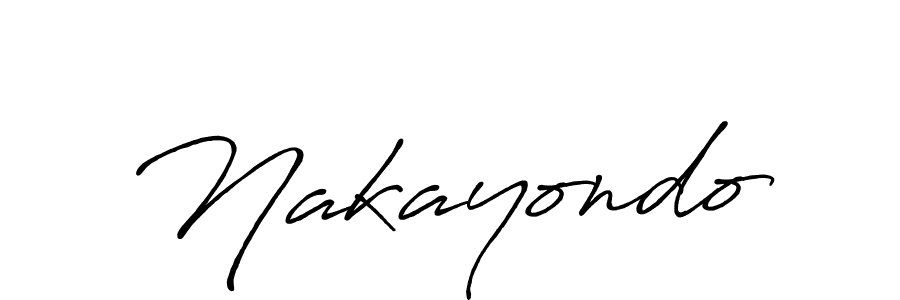 Use a signature maker to create a handwritten signature online. With this signature software, you can design (Antro_Vectra_Bolder) your own signature for name Nakayondo. Nakayondo signature style 7 images and pictures png