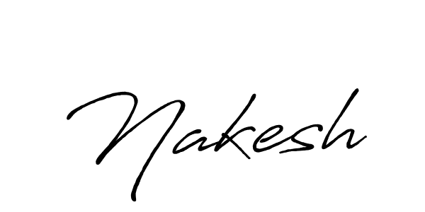 You should practise on your own different ways (Antro_Vectra_Bolder) to write your name (Nakesh) in signature. don't let someone else do it for you. Nakesh signature style 7 images and pictures png